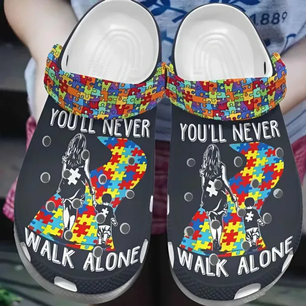 Autism Awareness Day Mom And Son Youll Never Walk Alone